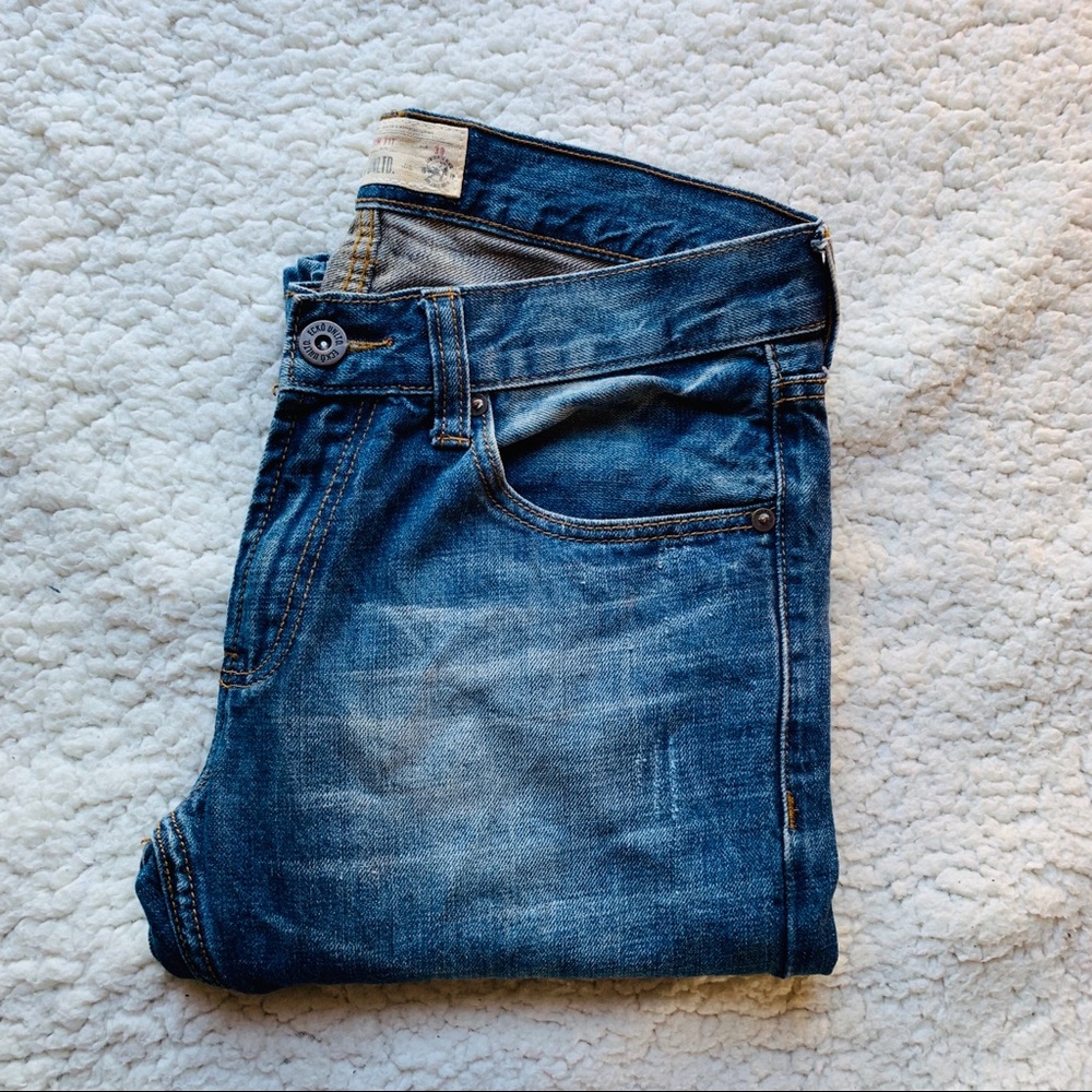 Ecko Unlimited Blue Slim Ripped Jeans